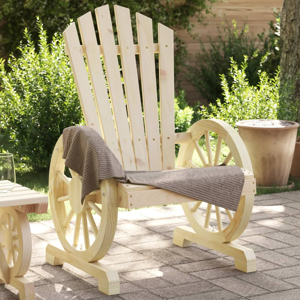 vidaXL Patio Adirondack Chair Solid Wood Fir