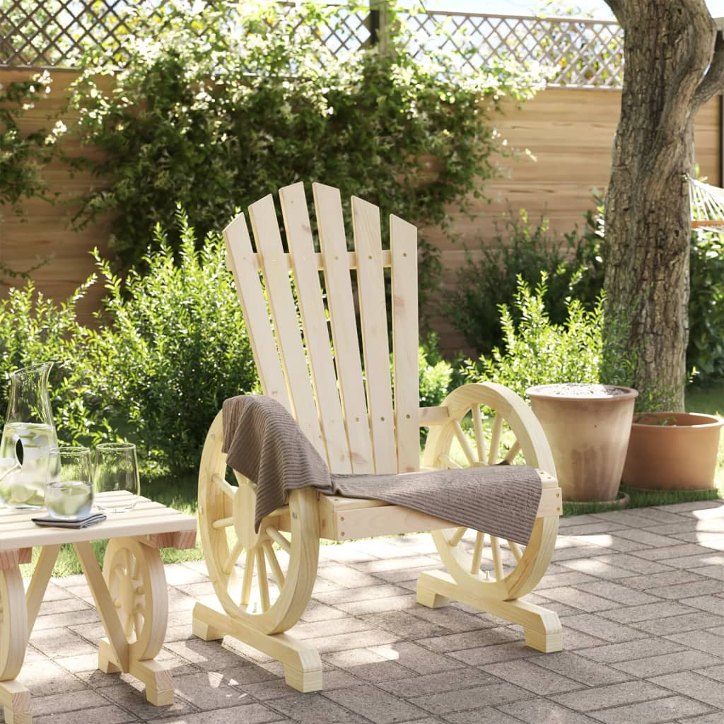 vidaXL Patio Adirondack Chair Solid Wood Fir