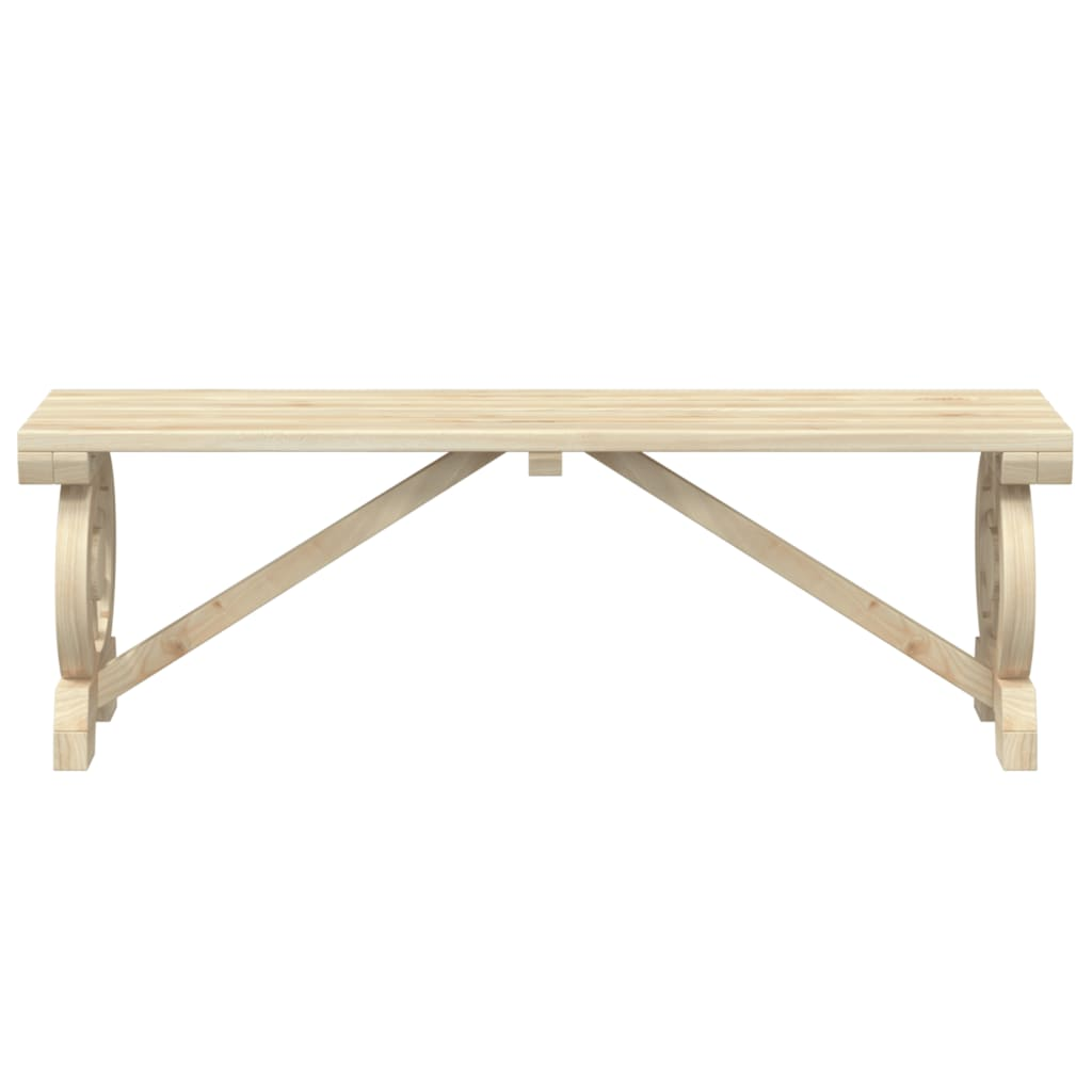 vidaXL Patio Benches 2 pcs Solid Wood Fir