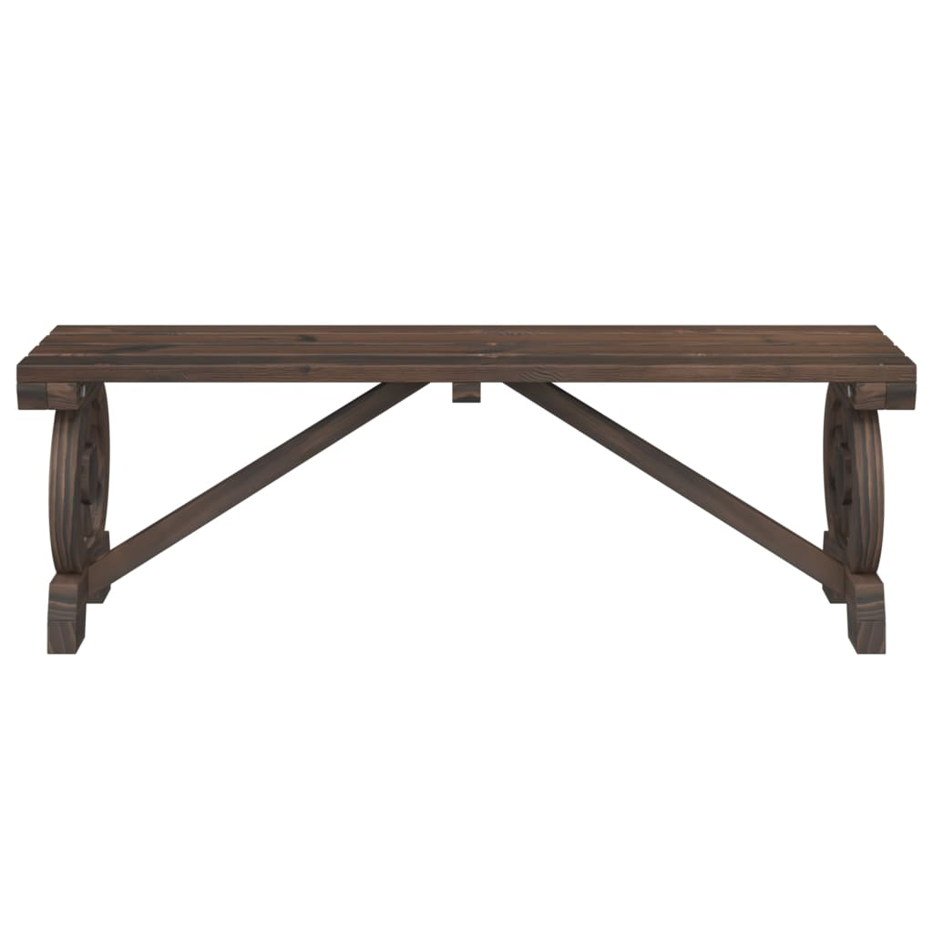 vidaXL Patio Benches 2 pcs Solid Wood Fir