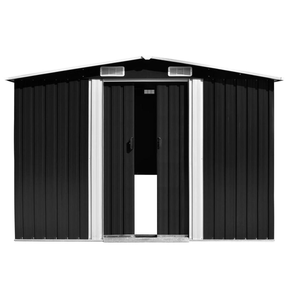 Garden Shed 101.2"x117.3"x70.1" Metal Anthracite