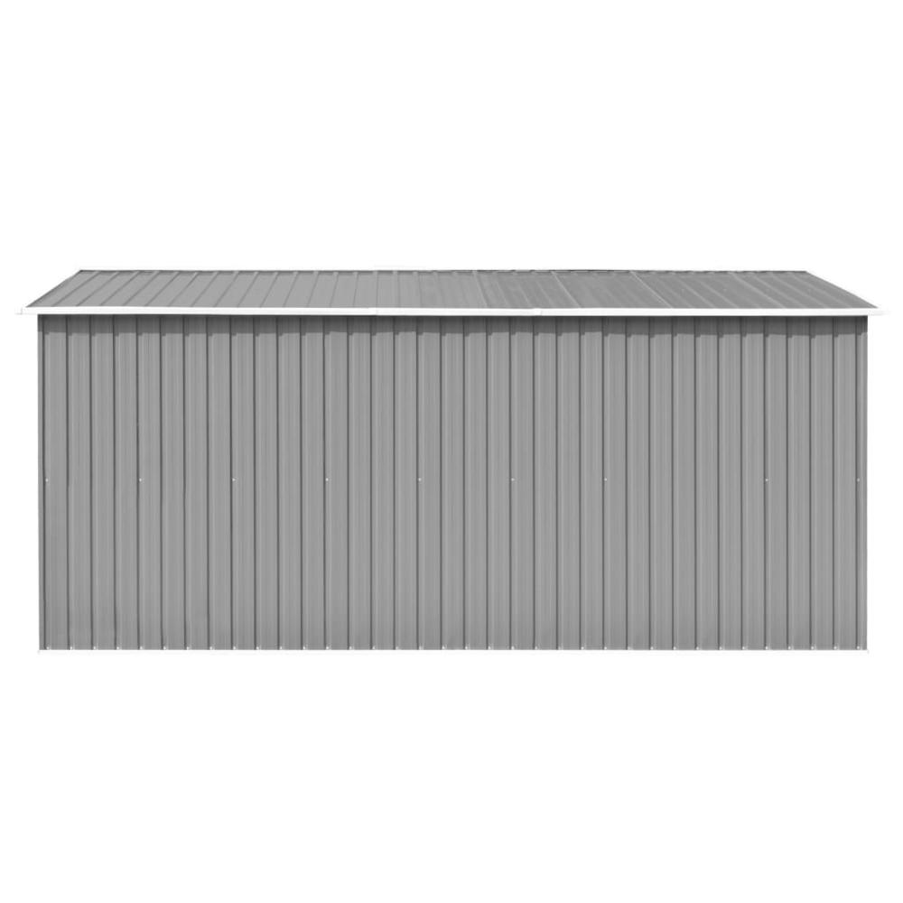 Garden Shed 101.2"x154.3"x71.3" Metal Gray