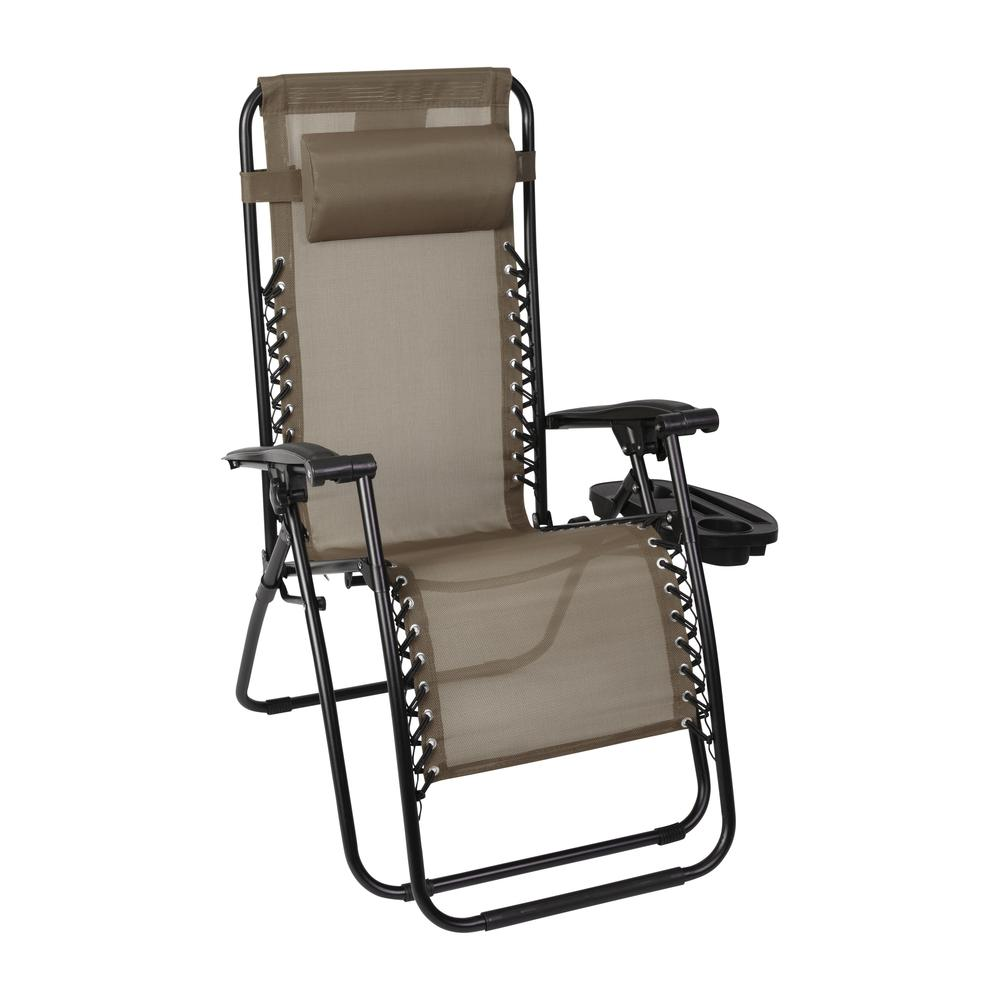 Set of 2 Portable Folding Zero Gravity Lounge Chairs