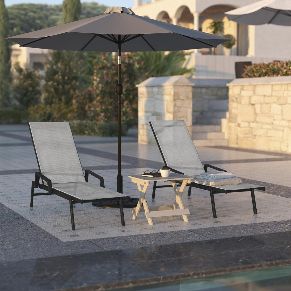 Modern Outdoor Chaise Lounge Chair