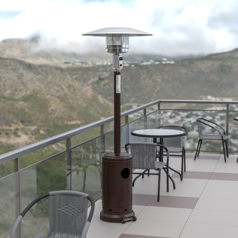 Outdoor Patio Heater with Wheels for commercial and residential outdoor spaces