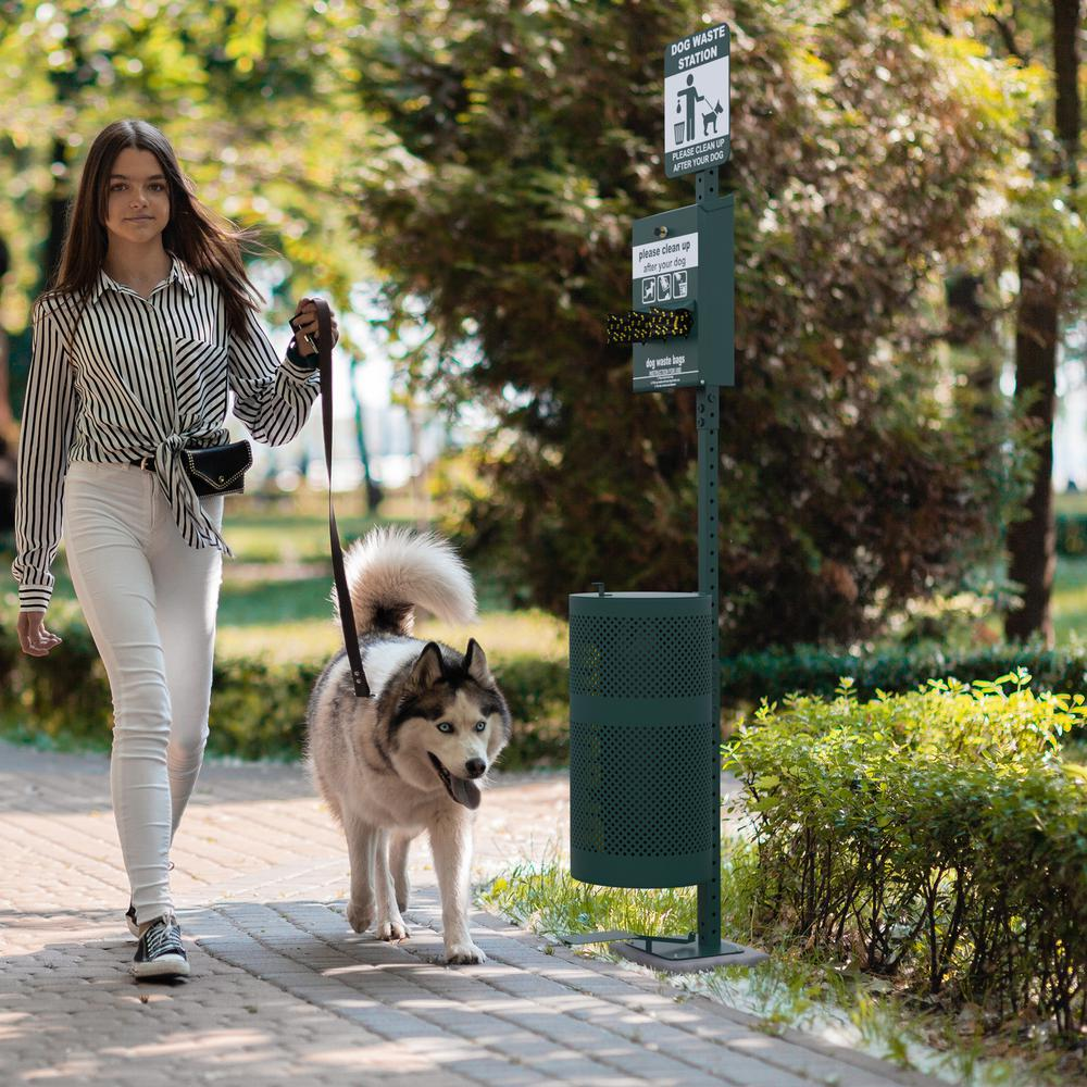 Pet Waste Bag Dispenser with Hand Sanitizer Bottle