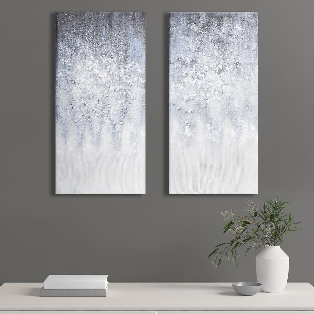 Heavily Embellished 2-piece Canvas Wall Art Set