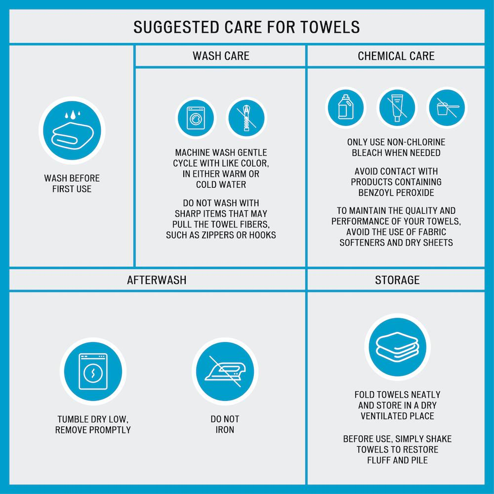 100% Cotton Feather Touch Antimicrobial Towel 6 Piece Set