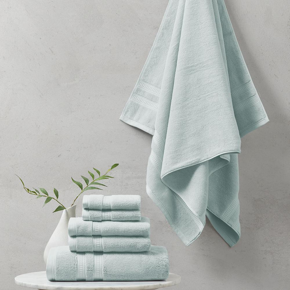 100% Cotton Feather Touch Antimicrobial Towel 6 Piece Set