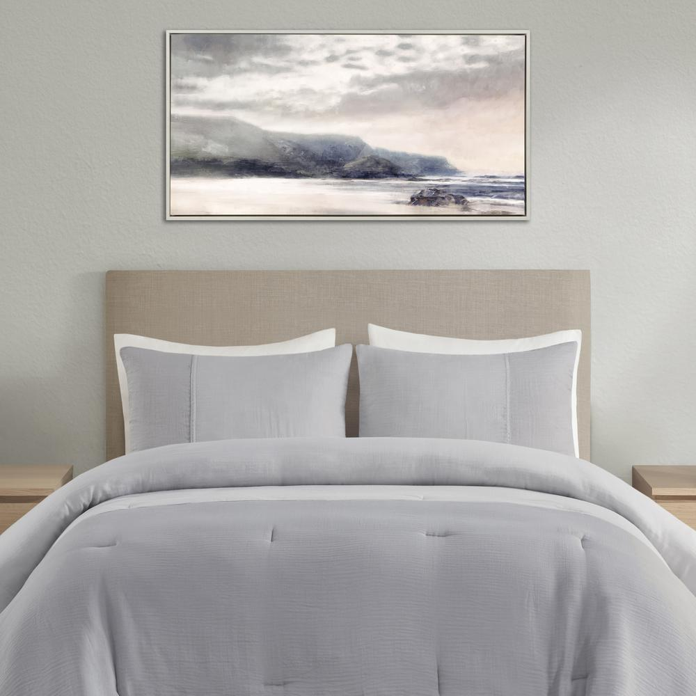 Hand Embellished Landscape Framed Canvas Wall Art