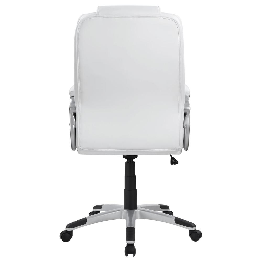 Kaffir Adjustable Height Office Chair White and Silver