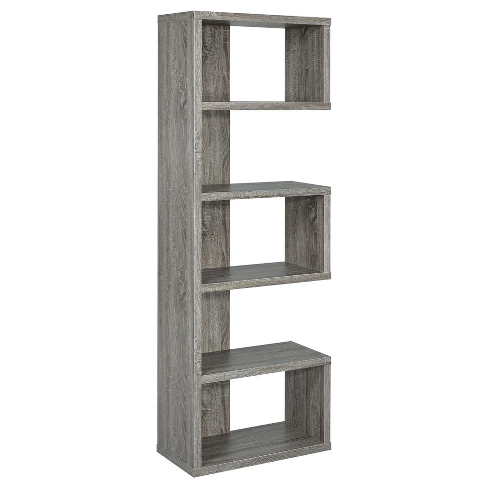 Joey 5-tier Bookcase Weathered Grey