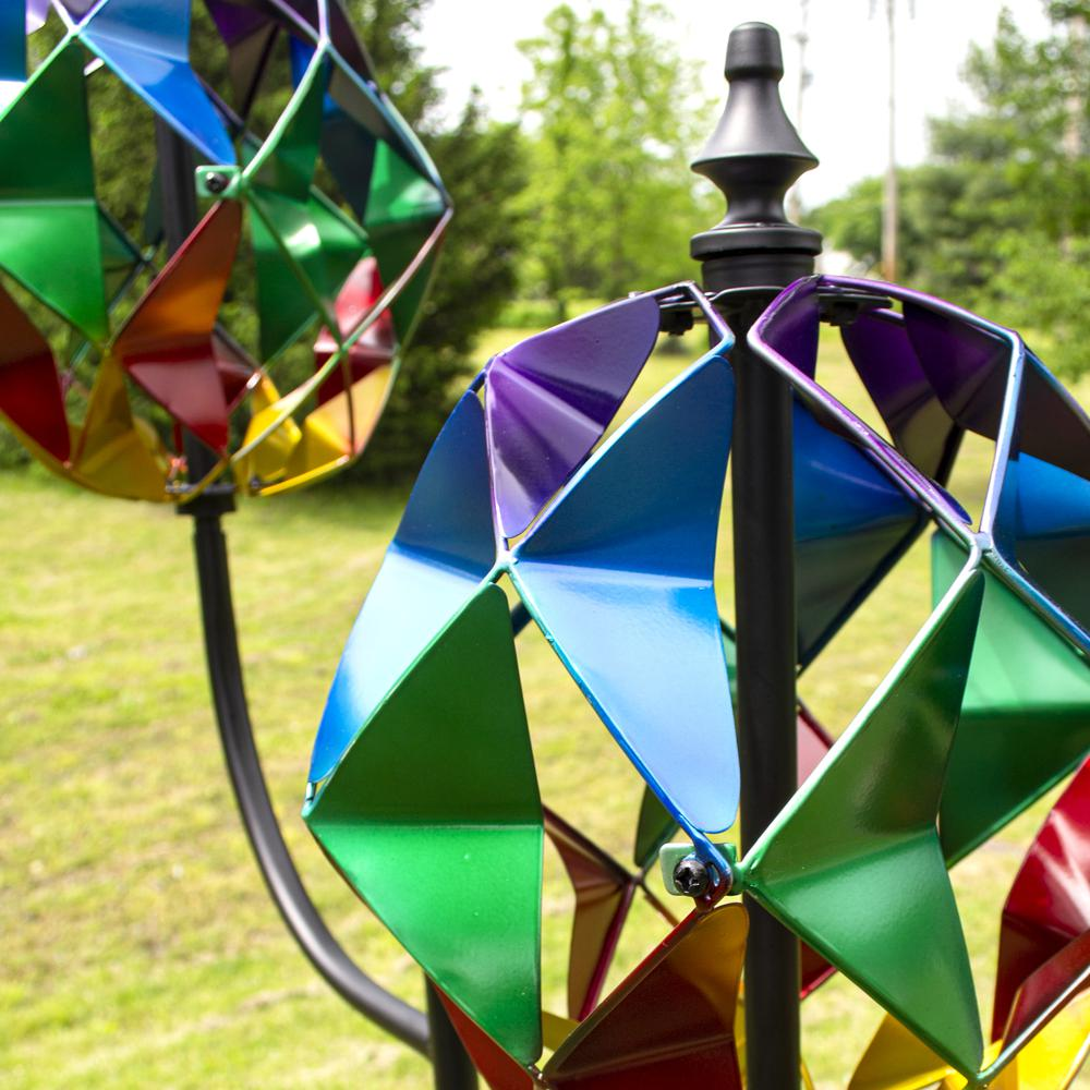 Double Lantern Wind Spinner