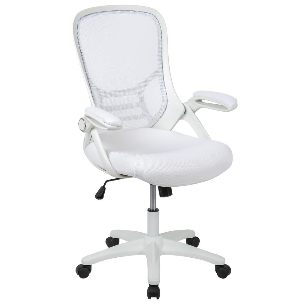 High Back White Mesh Ergonomic Swivel Office Chair