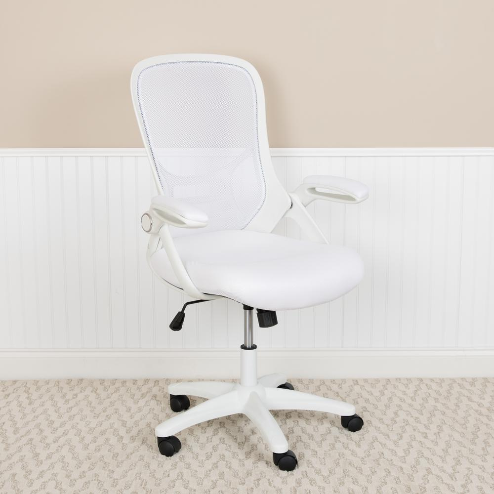 High Back White Mesh Ergonomic Swivel Office Chair