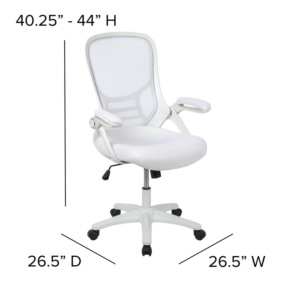 High Back White Mesh Ergonomic Swivel Office Chair