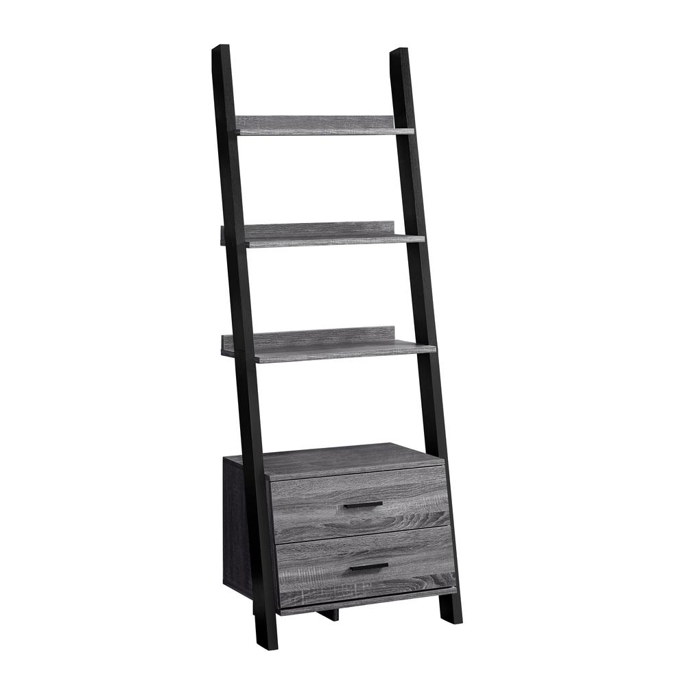 Bookshelf, Bookcase, Etagere, Ladder, 4 Tier, 69H, Office, Bedroom