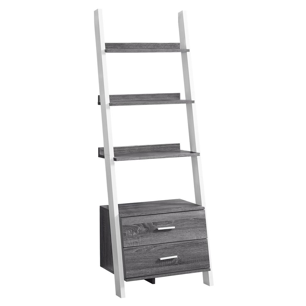 Bookshelf, Bookcase, Etagere, Ladder, 4 Tier, 69H, Office, Bedroom