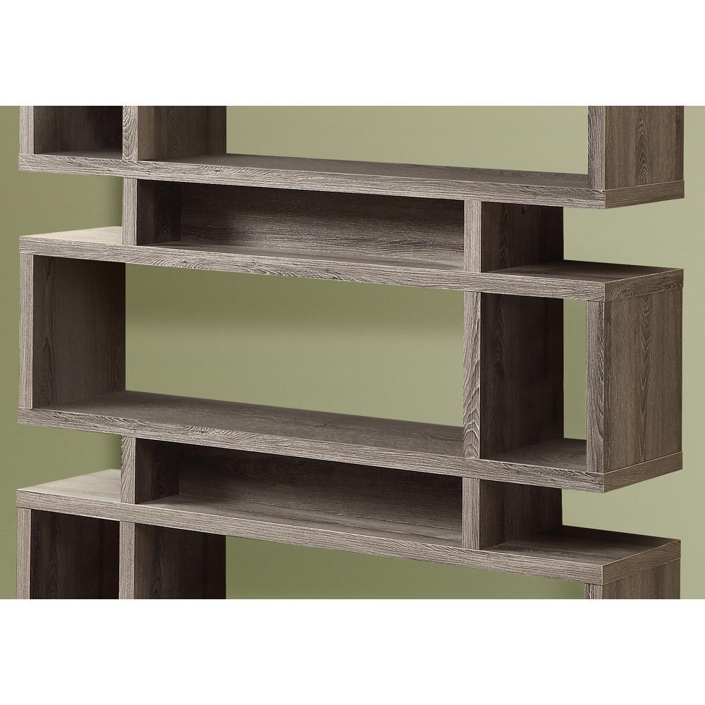 Bookshelf, Bookcase, Etagere, 4 Tier, 55H, Office, Bedroom, Brown Laminate