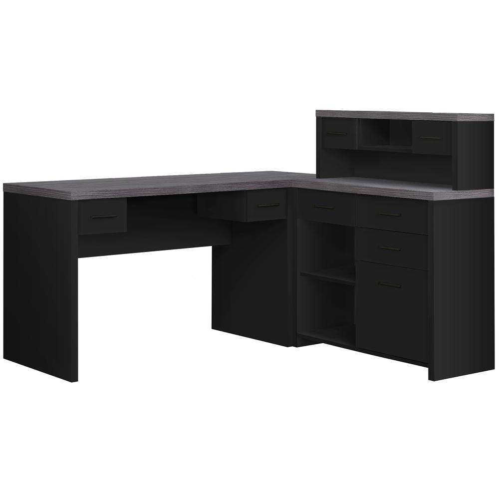 Computer Desk, Home Office, Corner, Left, Right Set-up, Storage Drawers