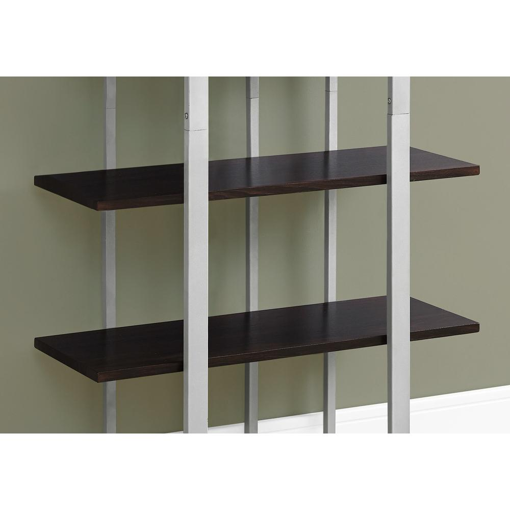 Bookshelf, Bookcase, Etagere, 4 Tier, 60H, Office, Bedroom, Brown Laminate