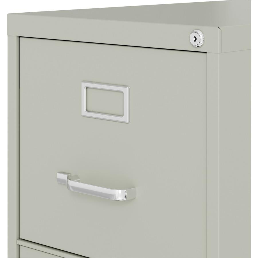 Lorell Fortress Series 22" Commercial-Grade Vertical File Cabinet - 15" x 22" x 40.2" - 3 x Drawer(s) for File - Letter - Vertical - Ball-bearing Suspension, Removable Lock, Pull Handle, Wire Manageme