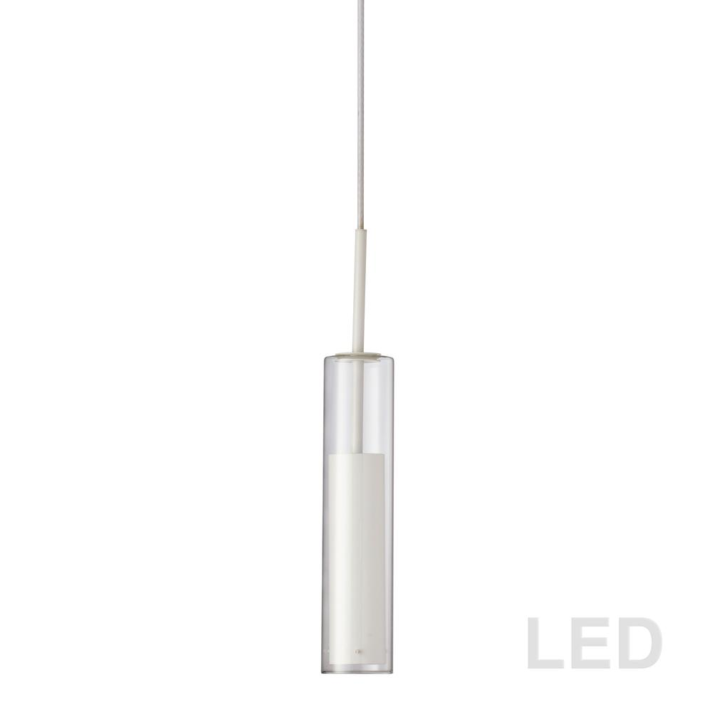 6W Pendant, White Finish