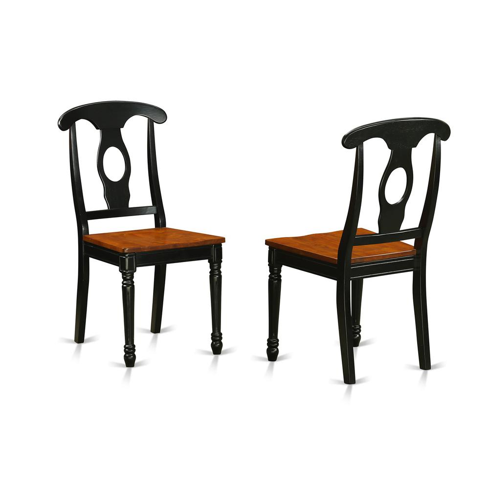 Black  3  Pc  Dining  room  setwith  2  Wood  Chairs