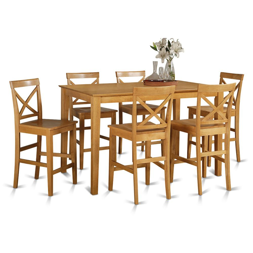 7  Pc  pub  Table  set-  Table  and  6  Kitchen  bar  stool