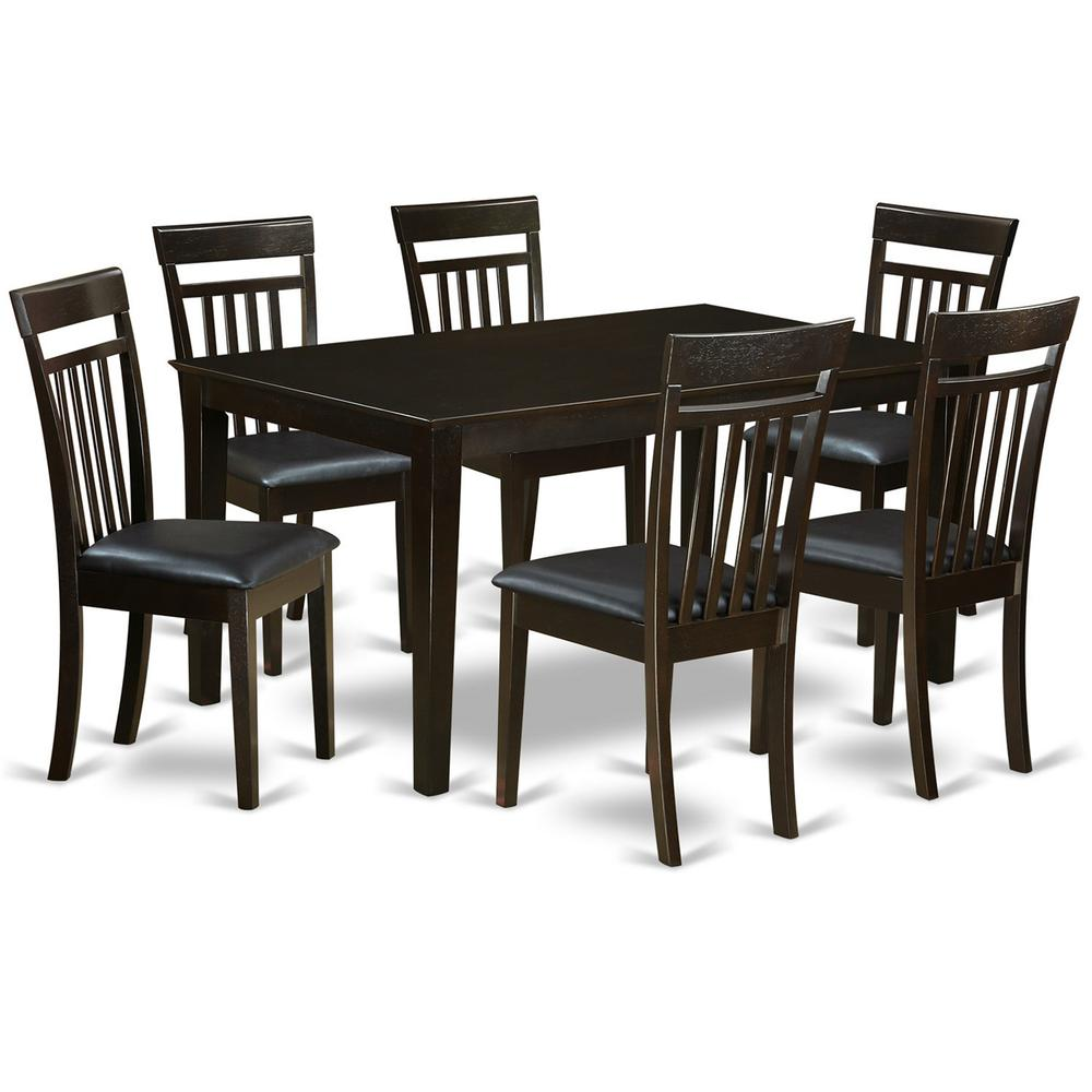 7  Pc  Dining  room  Dining  Table  and  6  Dining  Chairs