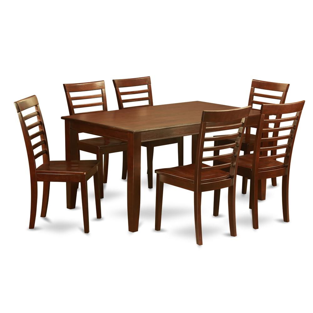 7  PC  Dining  set-Dining  Table  with  6  Dining  Chairs