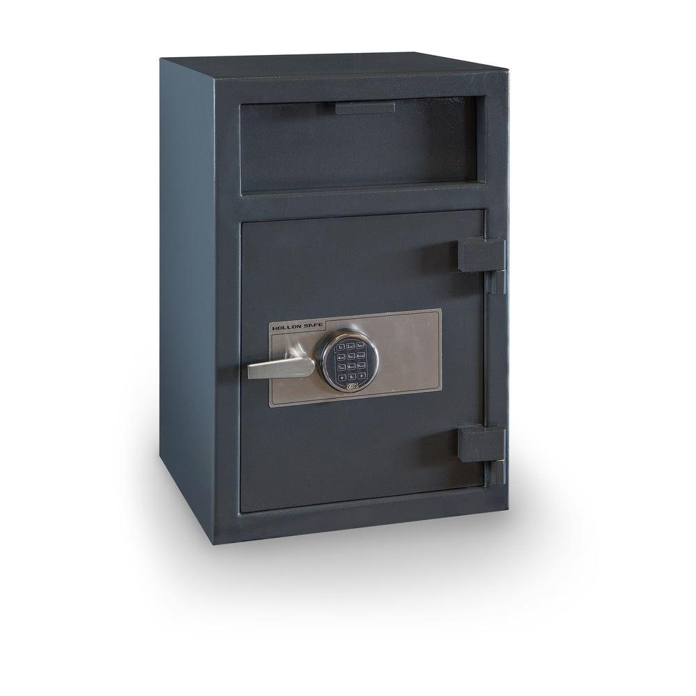 Depository Safe with inner locking department Gray