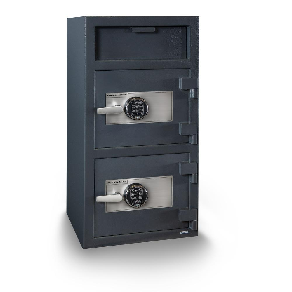 Double Door Depository Safe Gray