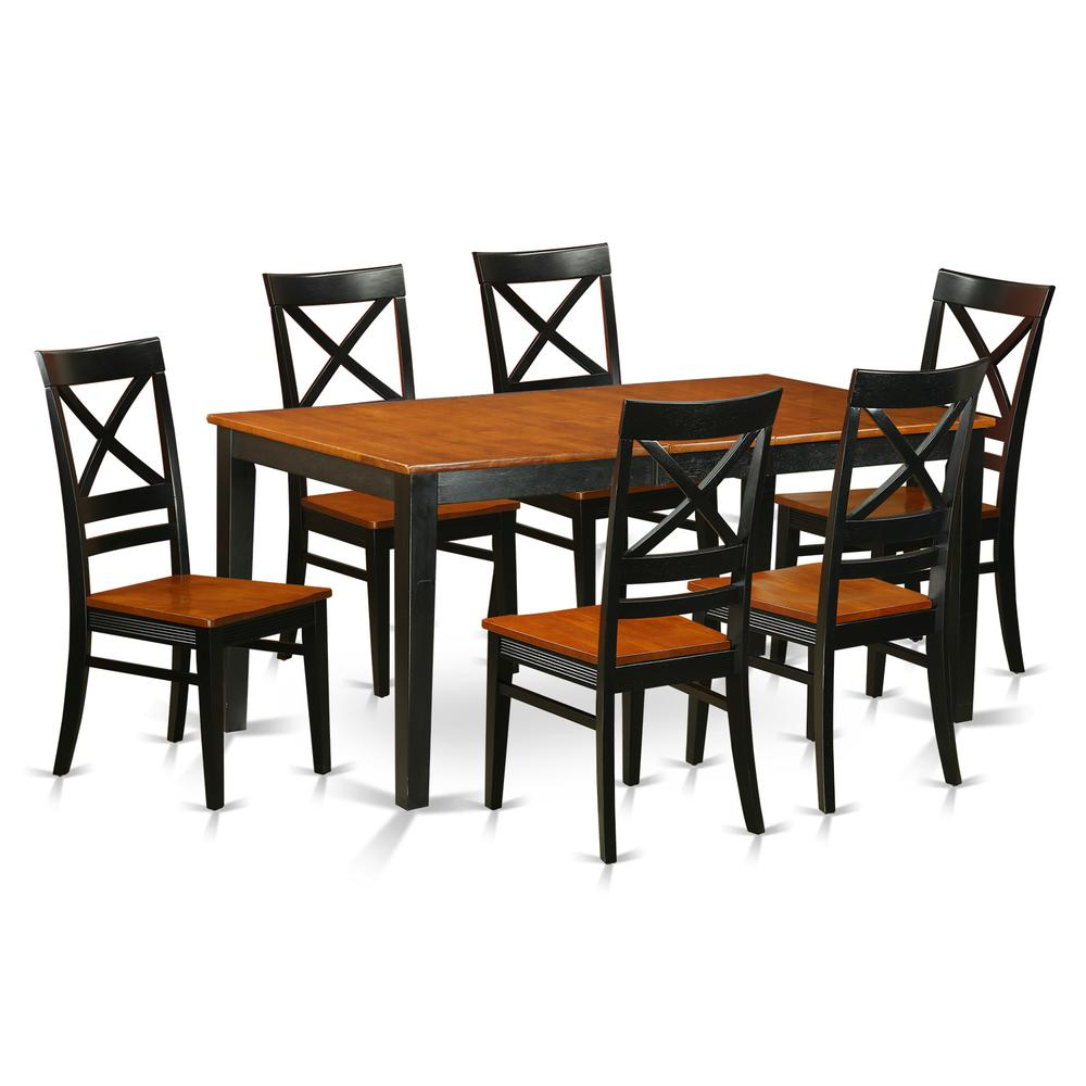 7  PC  set-Dining  Table  and  6  Dining  Chairs