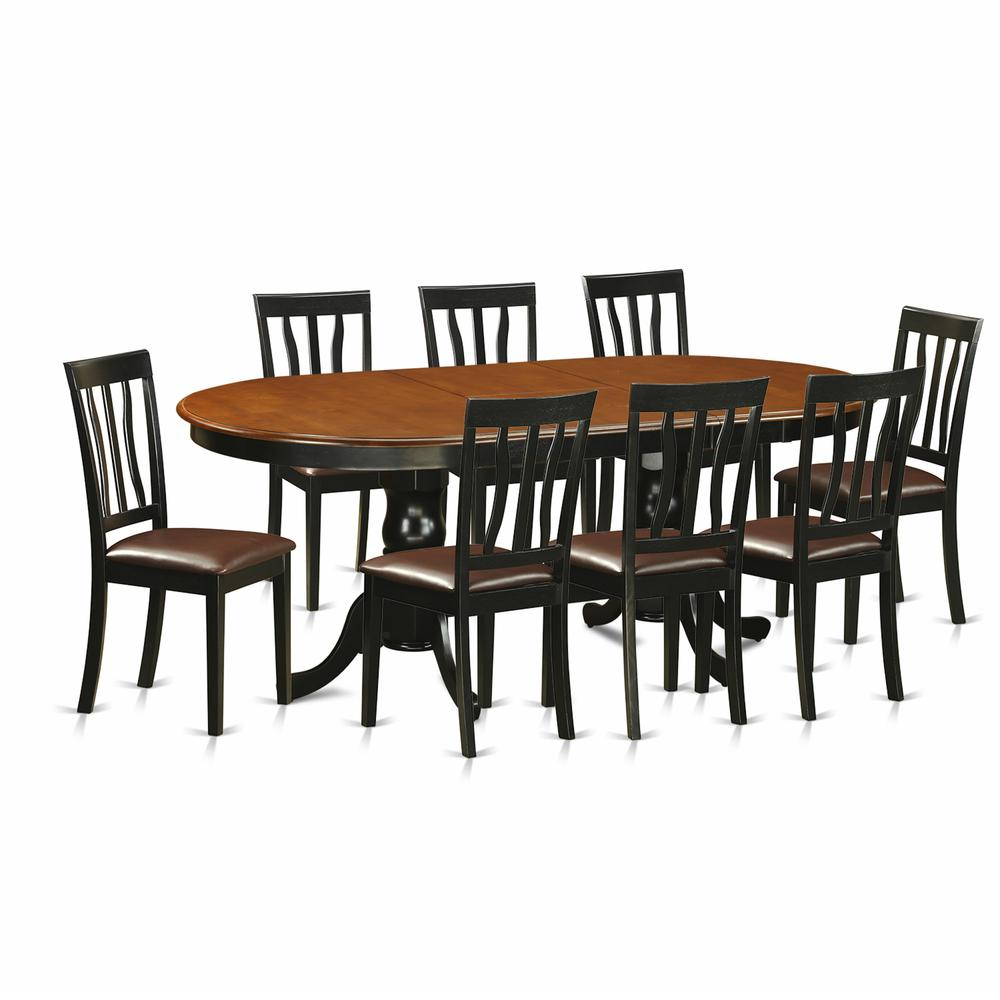 9  Pc  Dining  room  set-Dining  Table  with  8  Wood  Dining  Chairs