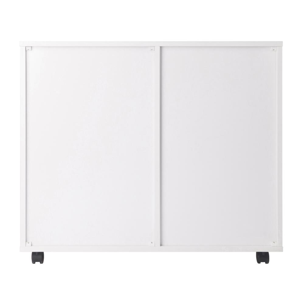 Halifax 2 Section Mobile Filing Cabinet, White