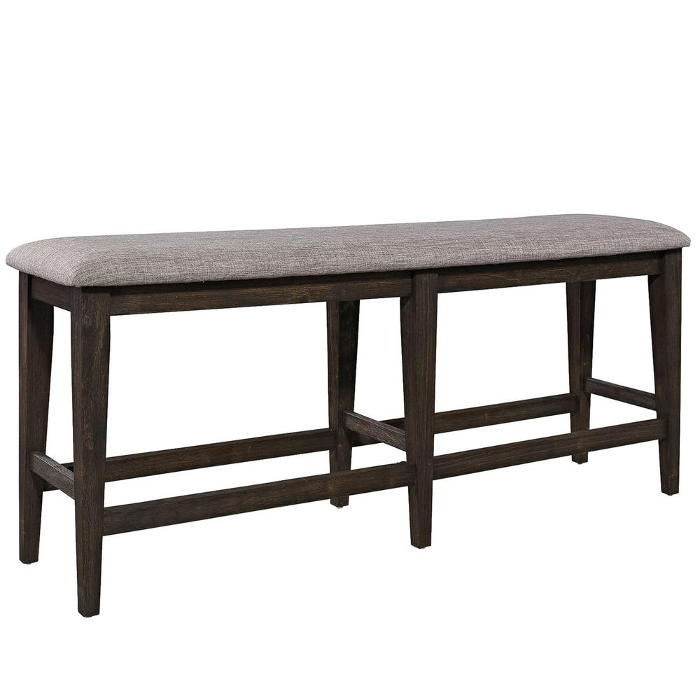 Double Bridge Counter Bench, W60 x D15 x H26, Dark Brown/Gray