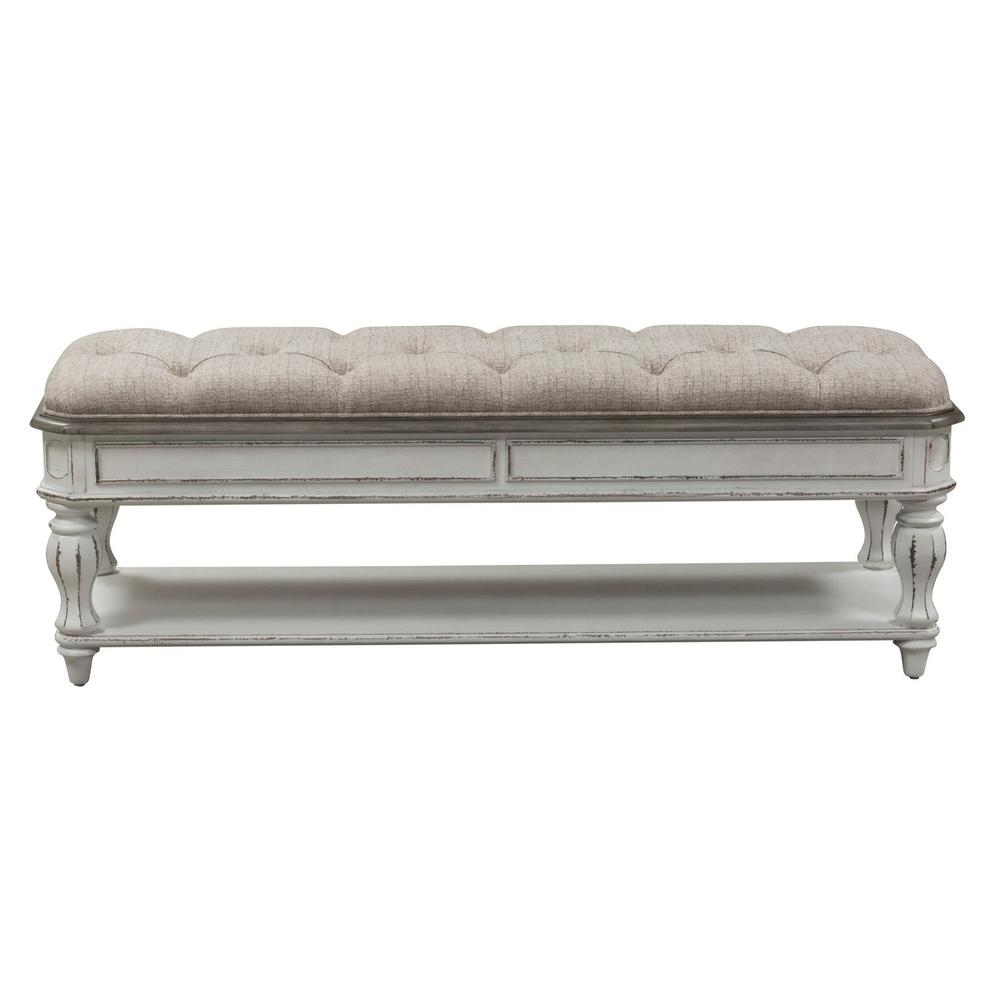 Bed Bench, W54 x D18 x H20, White