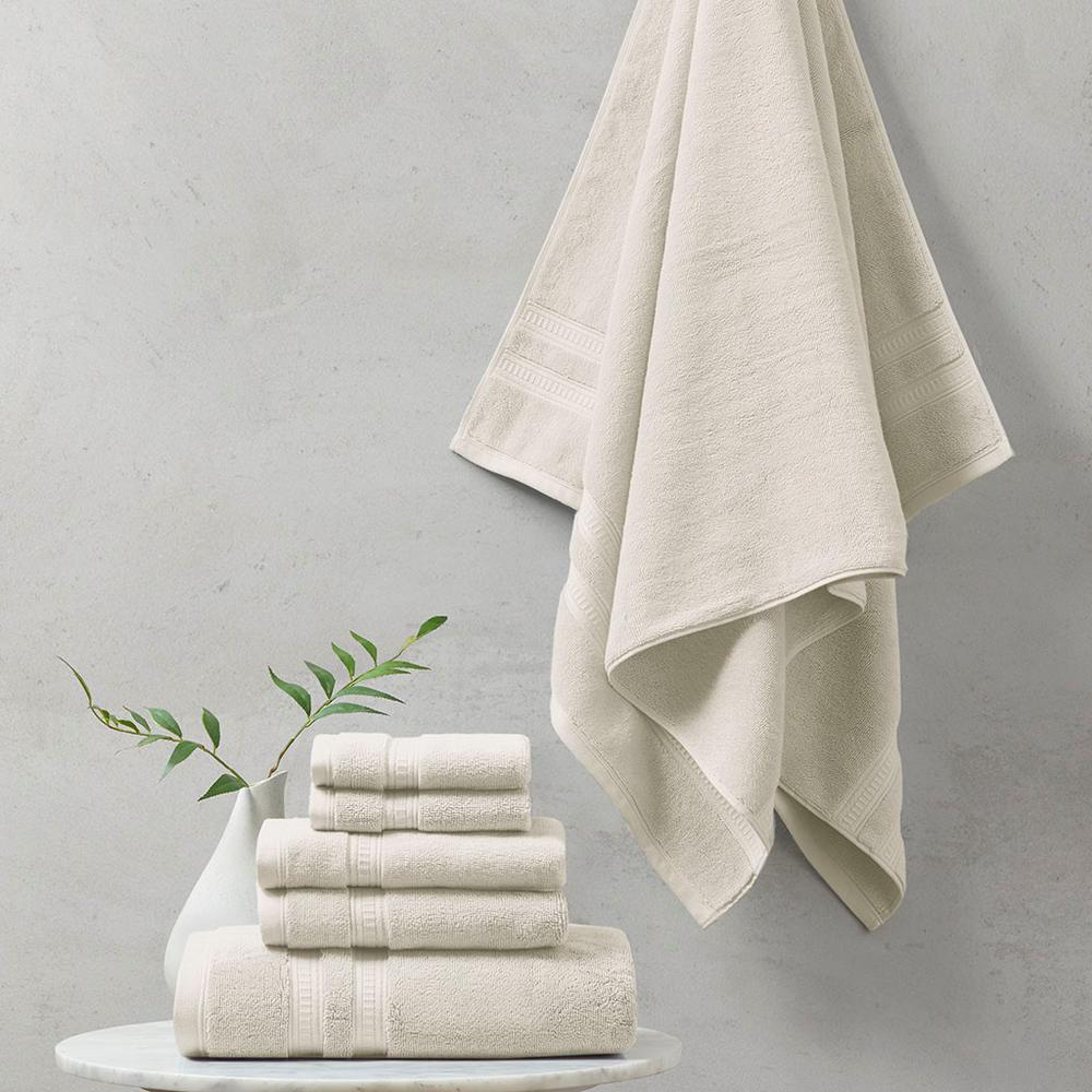 100% Cotton Feather Touch Antimicrobial Towel 6 Piece Set