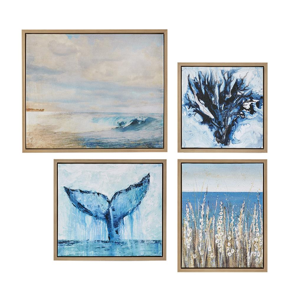 4-piece Framed Canvas Wall Art Set