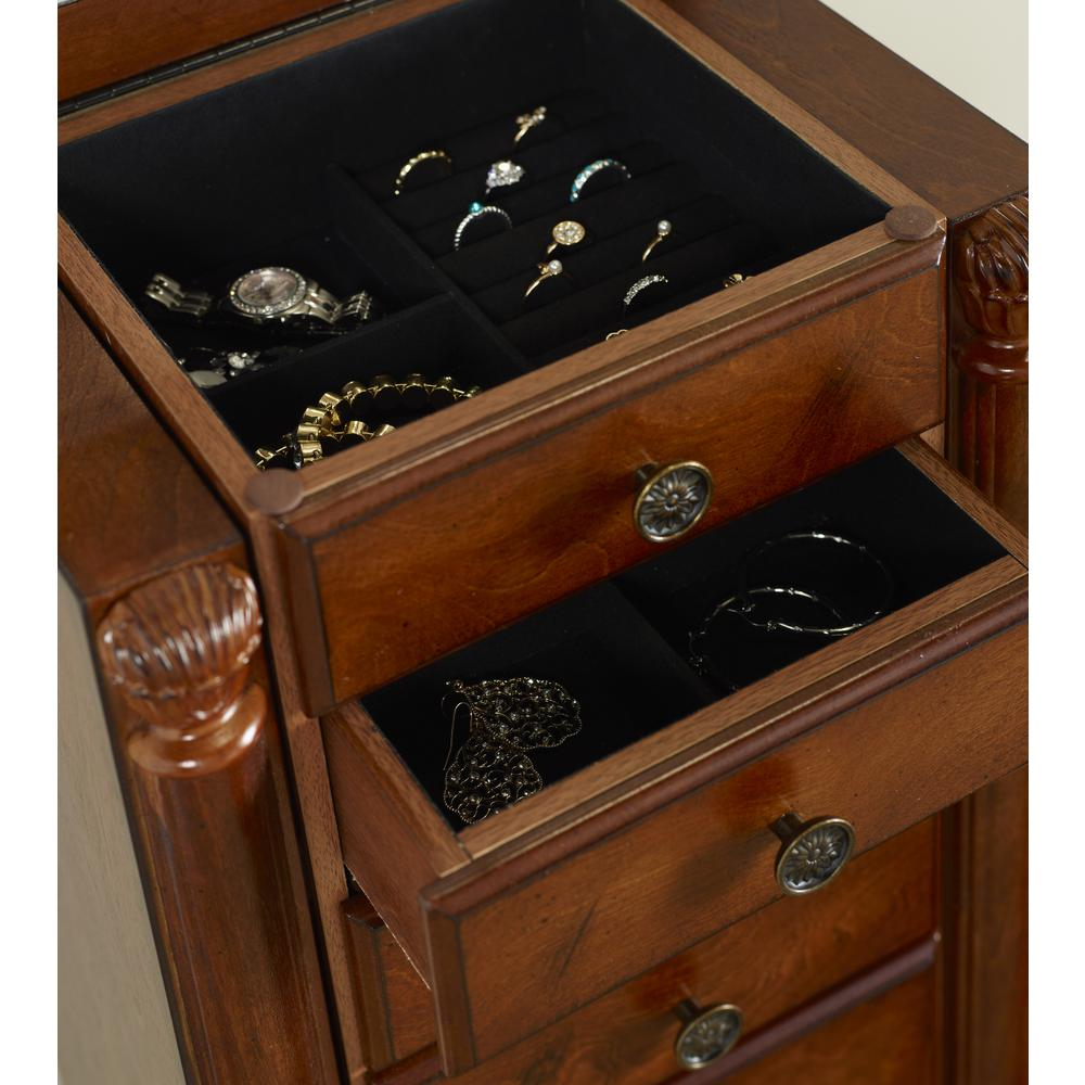 Deep Cherry Jewelry Armoire