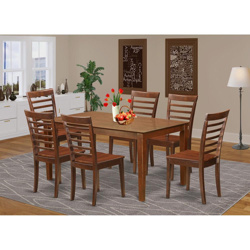 7  PC  Dining  room  set  -  Table  and  6  Kitchen  Dining  Chairs