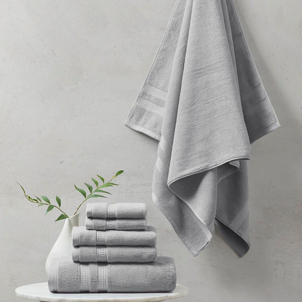 100% Cotton Feather Touch Antimicrobial Towel 6 Piece Set