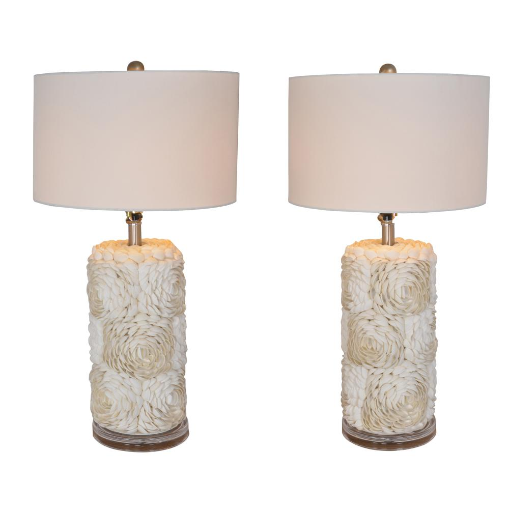 Pair of Shell Lamps