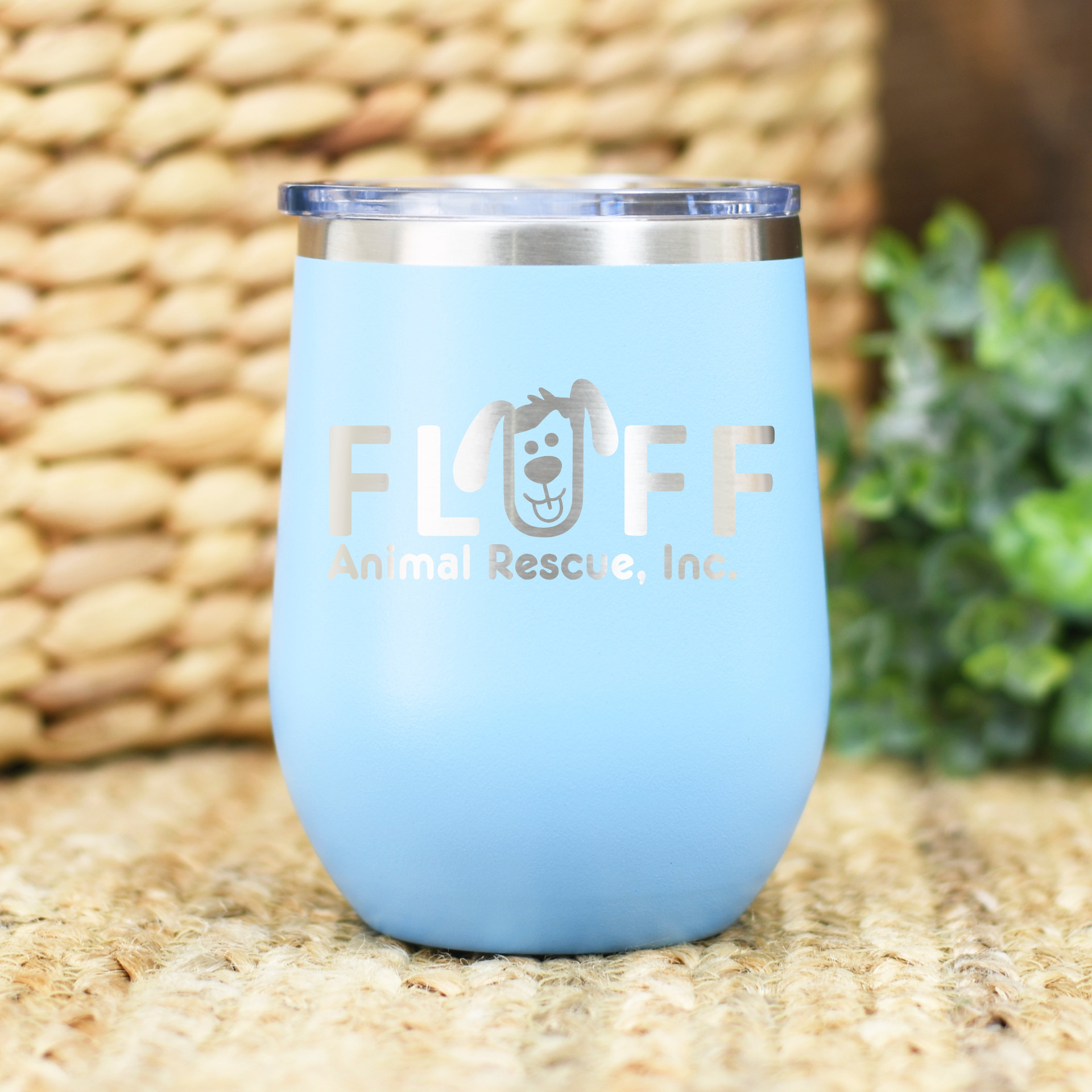 Fluff Animal Rescue Wine Tumbler