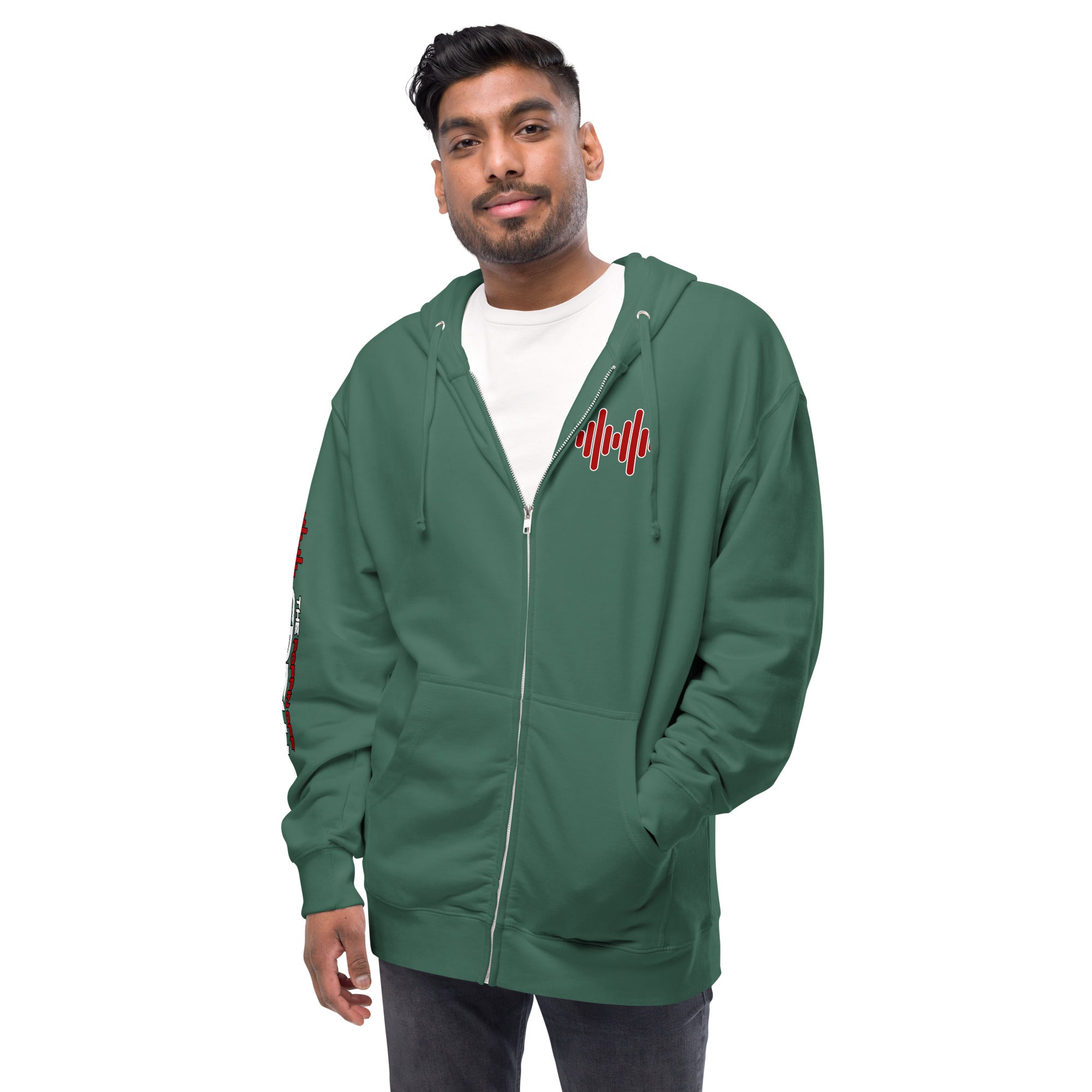 fleece zip up hoodie